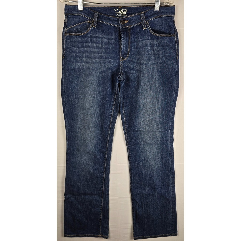 Old‎ Navy The Flirt Jeans Size 8 Dark Wash Mid-Rise Bootcut Denim GUC